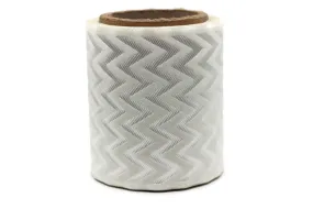 100 mm Elegant Beige Chevron Border, Curtain trims, Sewing Trim, drapery trim, Chevron ribbon Gimp Drapery, Home Decor 182 V1