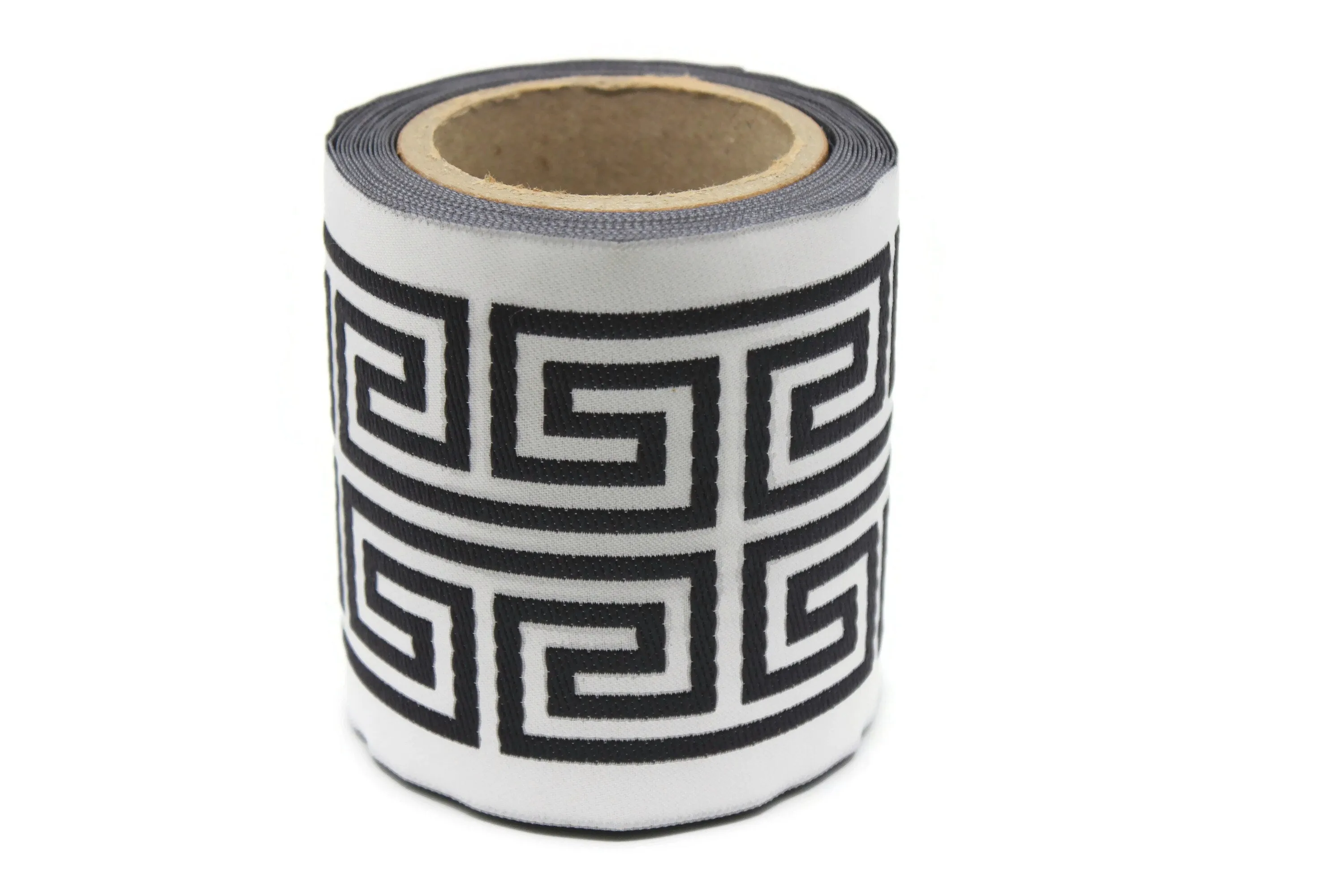 100 mm Elegant Greek Key Border, Curtain trims, Sewing Trim, drapery trim, Athena Chinoiserie ribbon Gimp Drapery, Home Decor 176 V8
