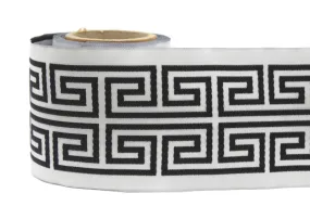 100 mm Elegant Greek Key Border, Curtain trims, Sewing Trim, drapery trim, Athena Chinoiserie ribbon Gimp Drapery, Home Decor 176 V8