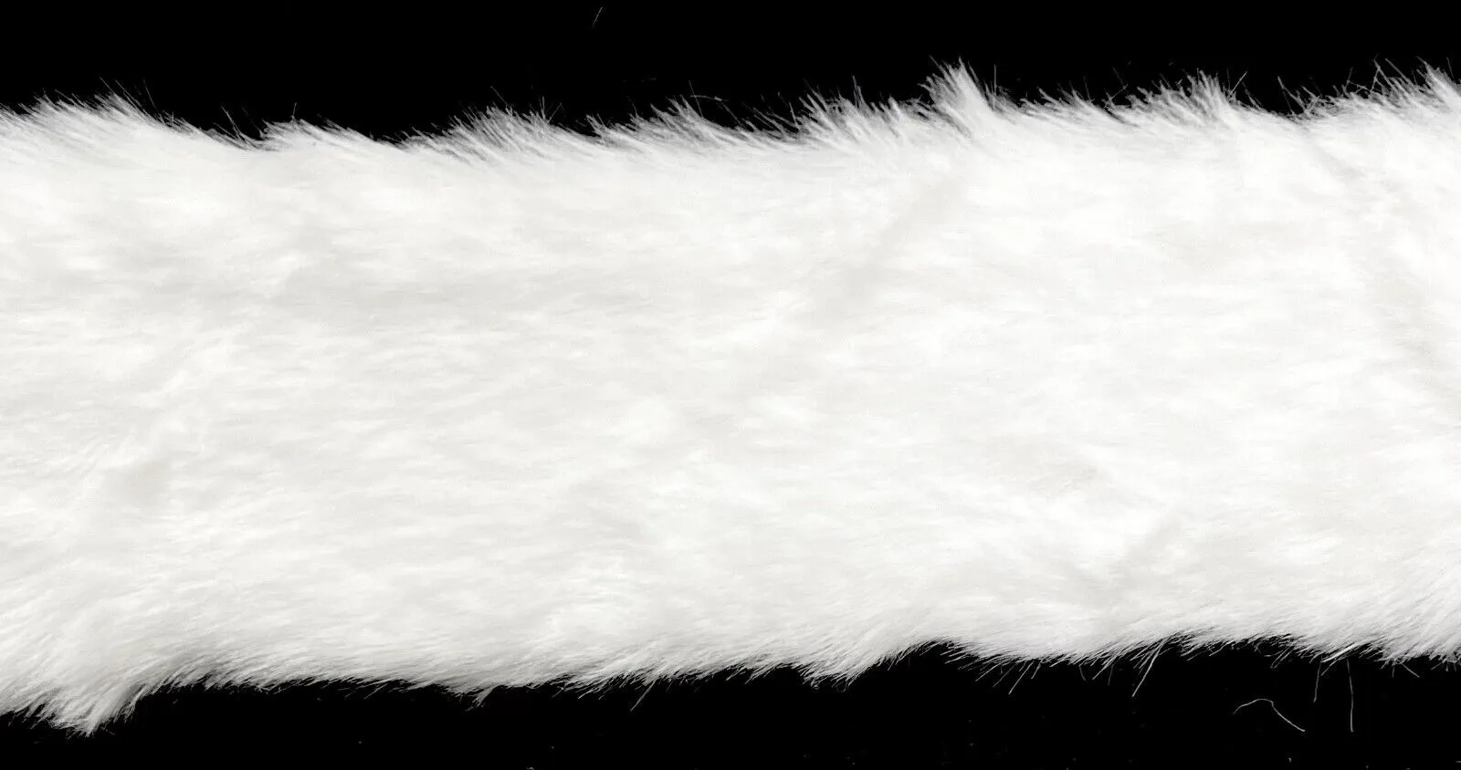 2" White Faux Fur Trimming - 5 Continuous Yards!
