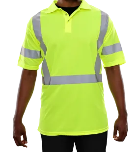 304STLM Hi-Vis Lime Birdseye Polo Shirt