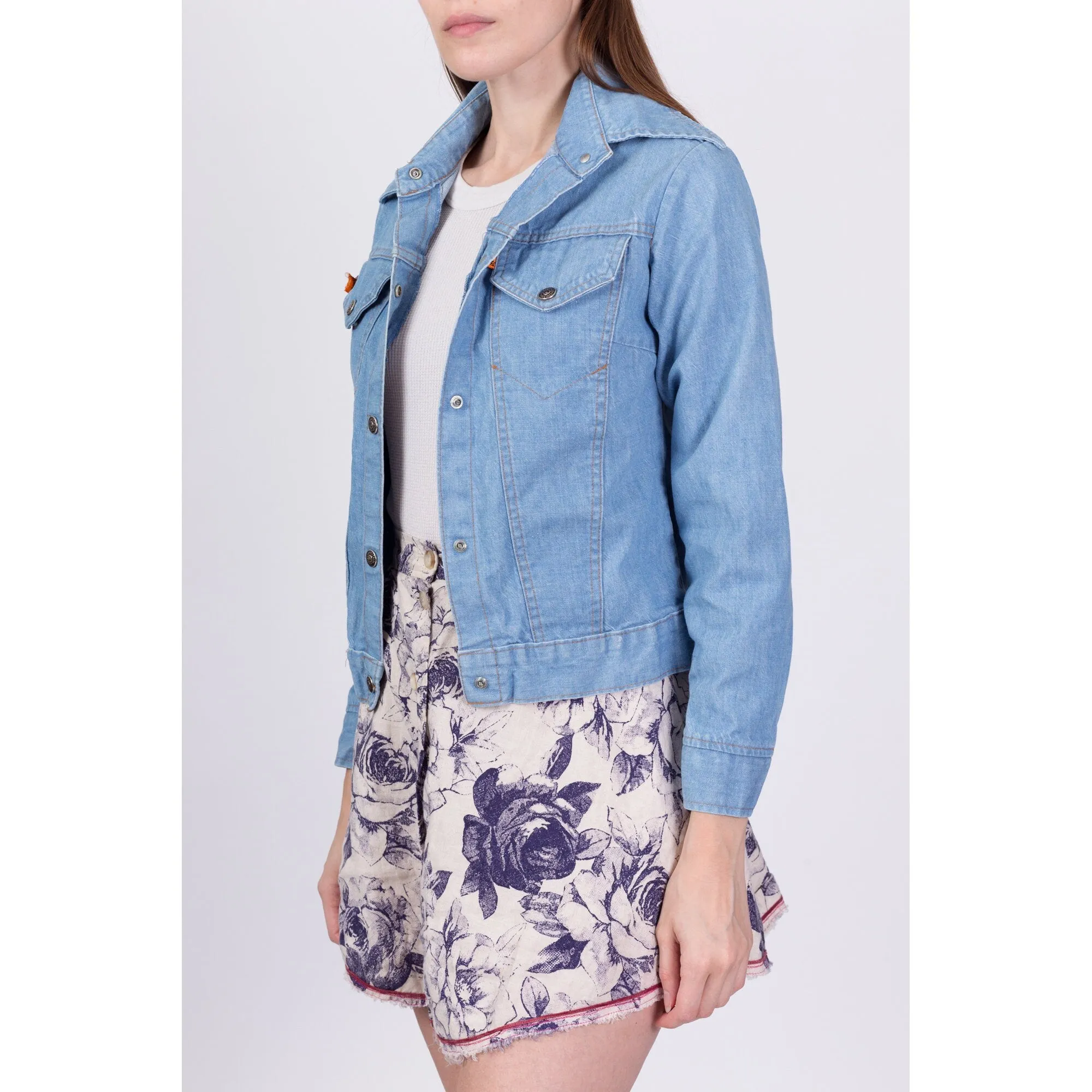 70s Levis Cropped Jean Jacket - Extra Small
