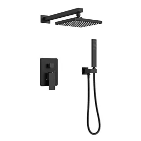 8 Inch Rainfall Shower System - Matte Black