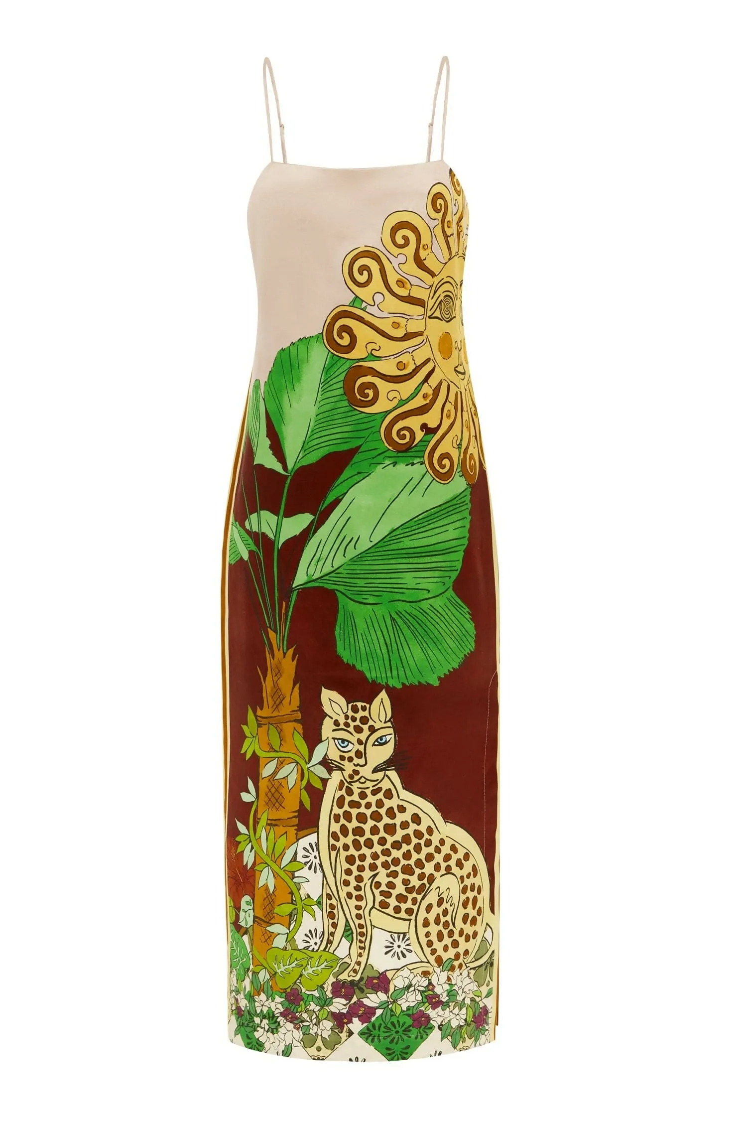 Alemais Tiger Slip Dress Size 12