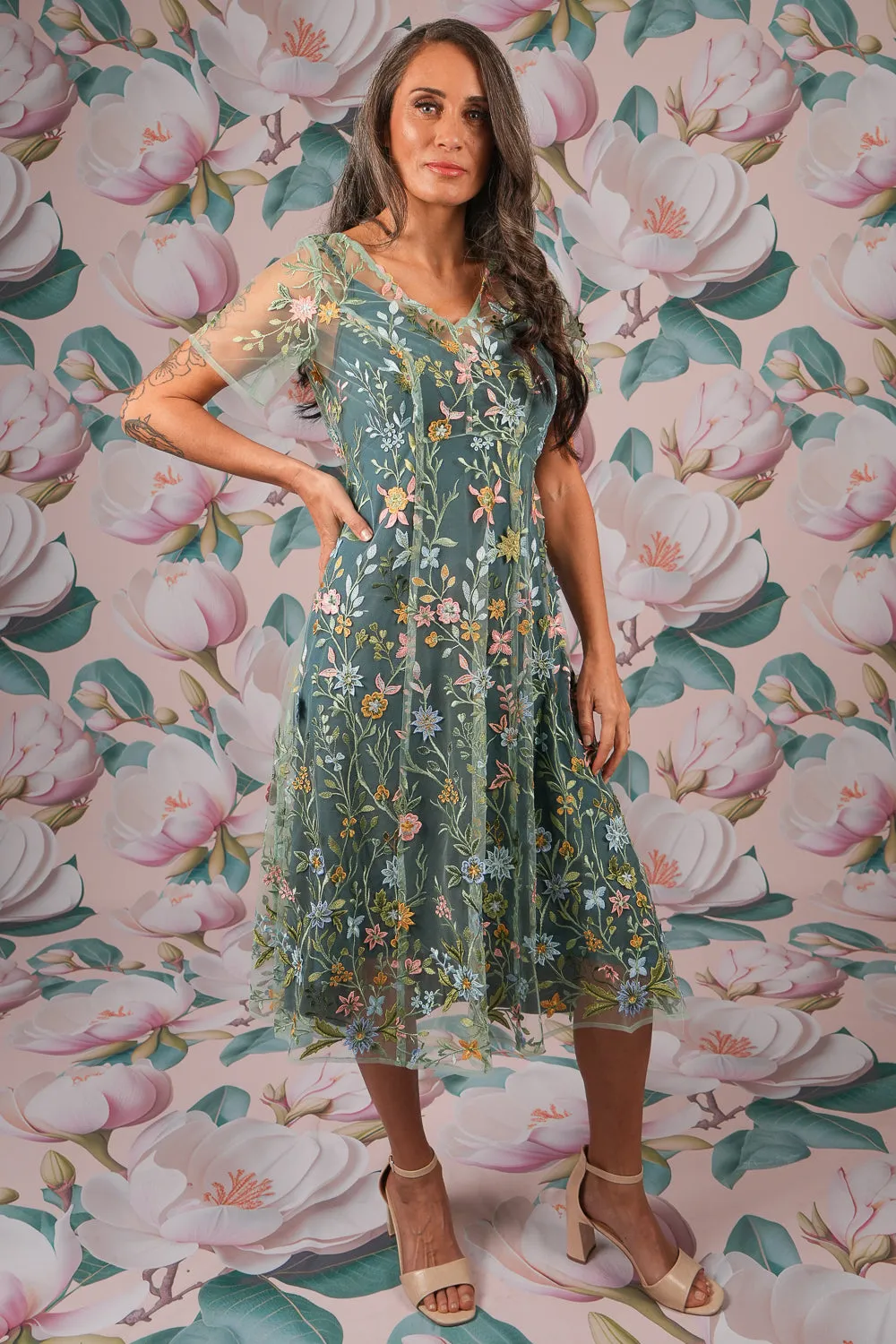 Allure Lily Dress - Mint | SALE