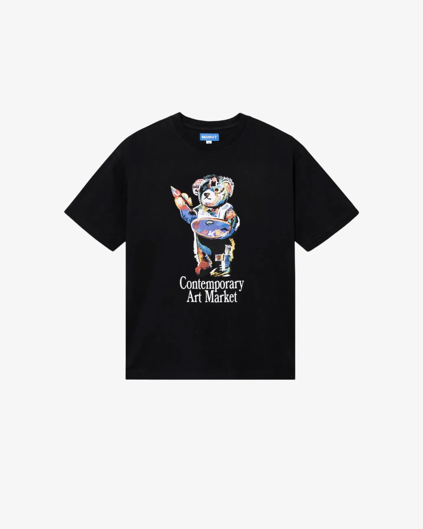 ART MARKET BEAR T-SHIRT - BLACK