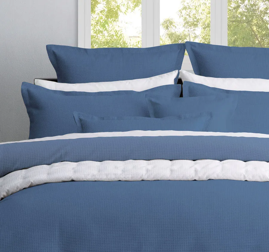 Ascot Quilt Cover Set Range Steel