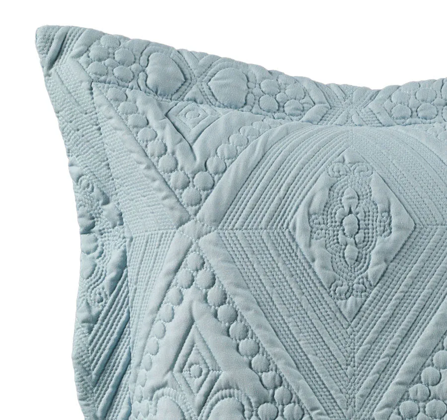 Aspen European Pillowcase Sky Blue