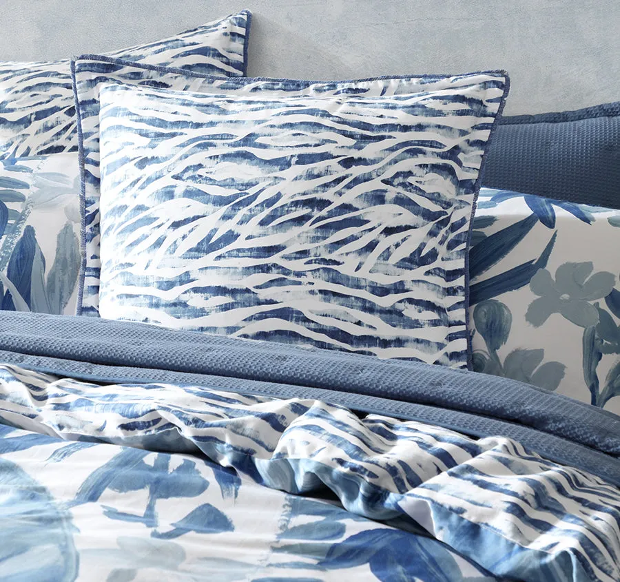 Atherton European Pillowcase Blue