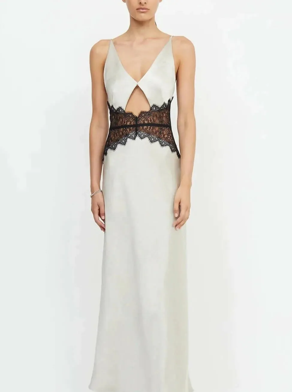 Bec & Bridge Camille Maxi Dress in Ecru