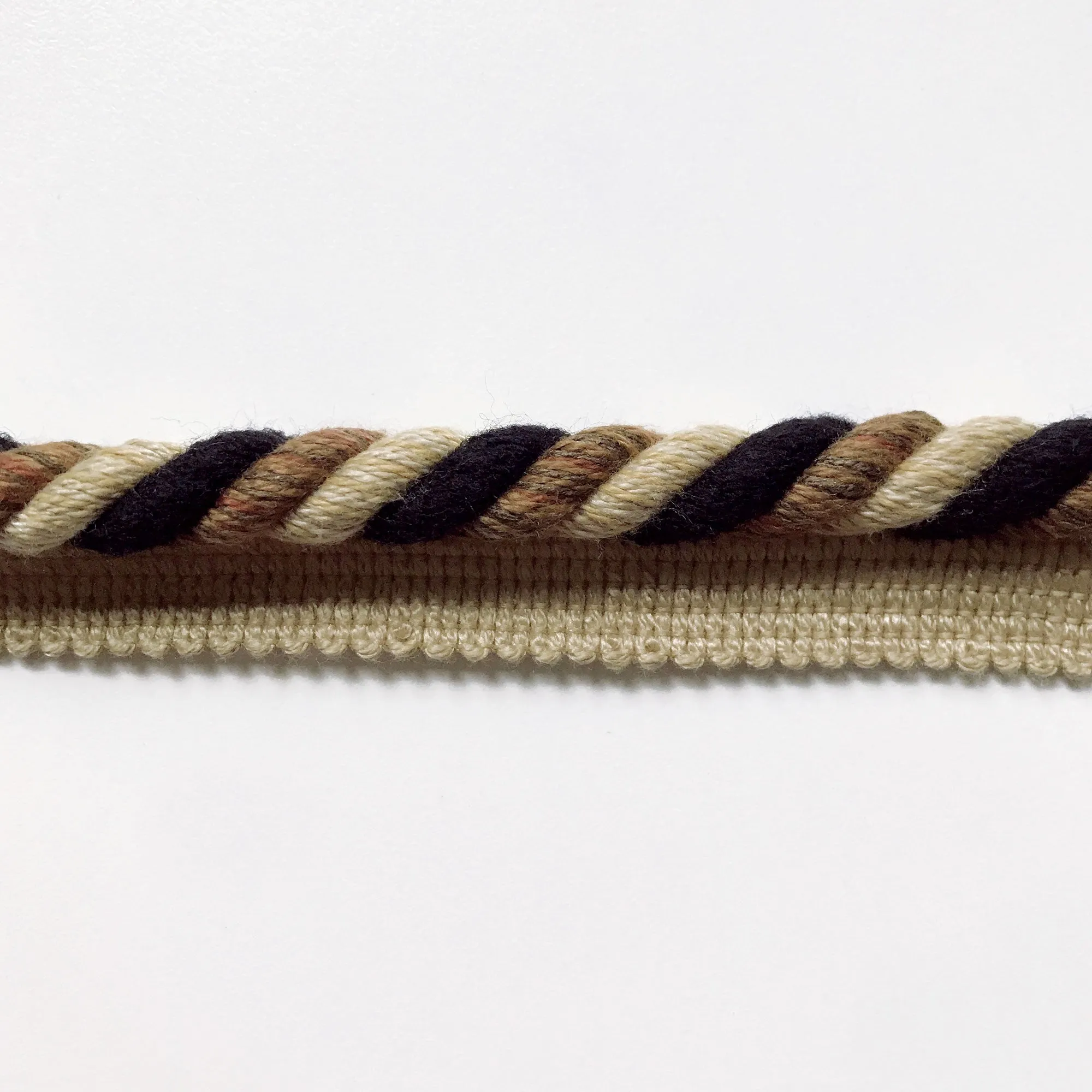 Black and Yellow High Quality Decorative Lip Cord Trim by the yard