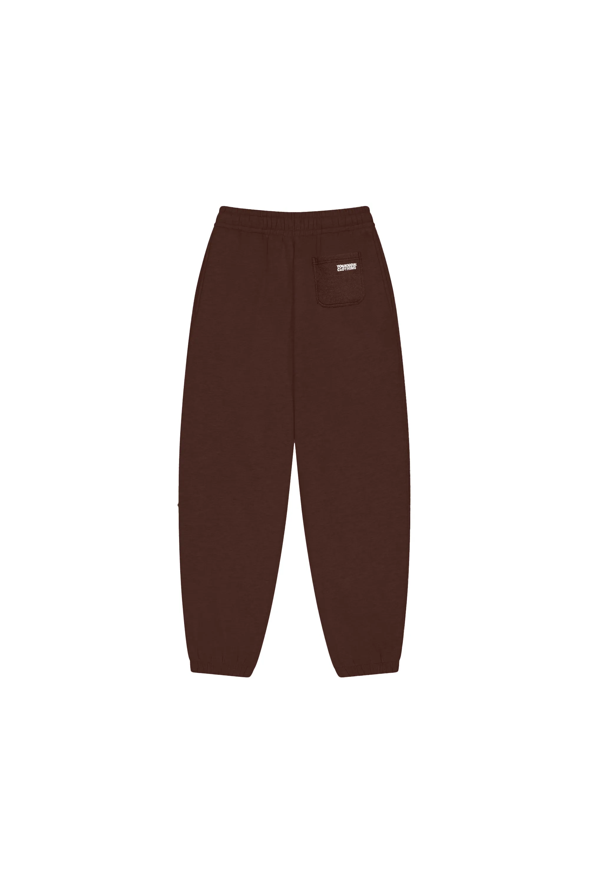 BLOCK CUFFED SWEATPANTS | BROWN