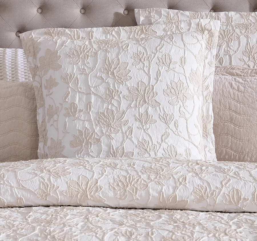 Bloom European Pillowcase Stone