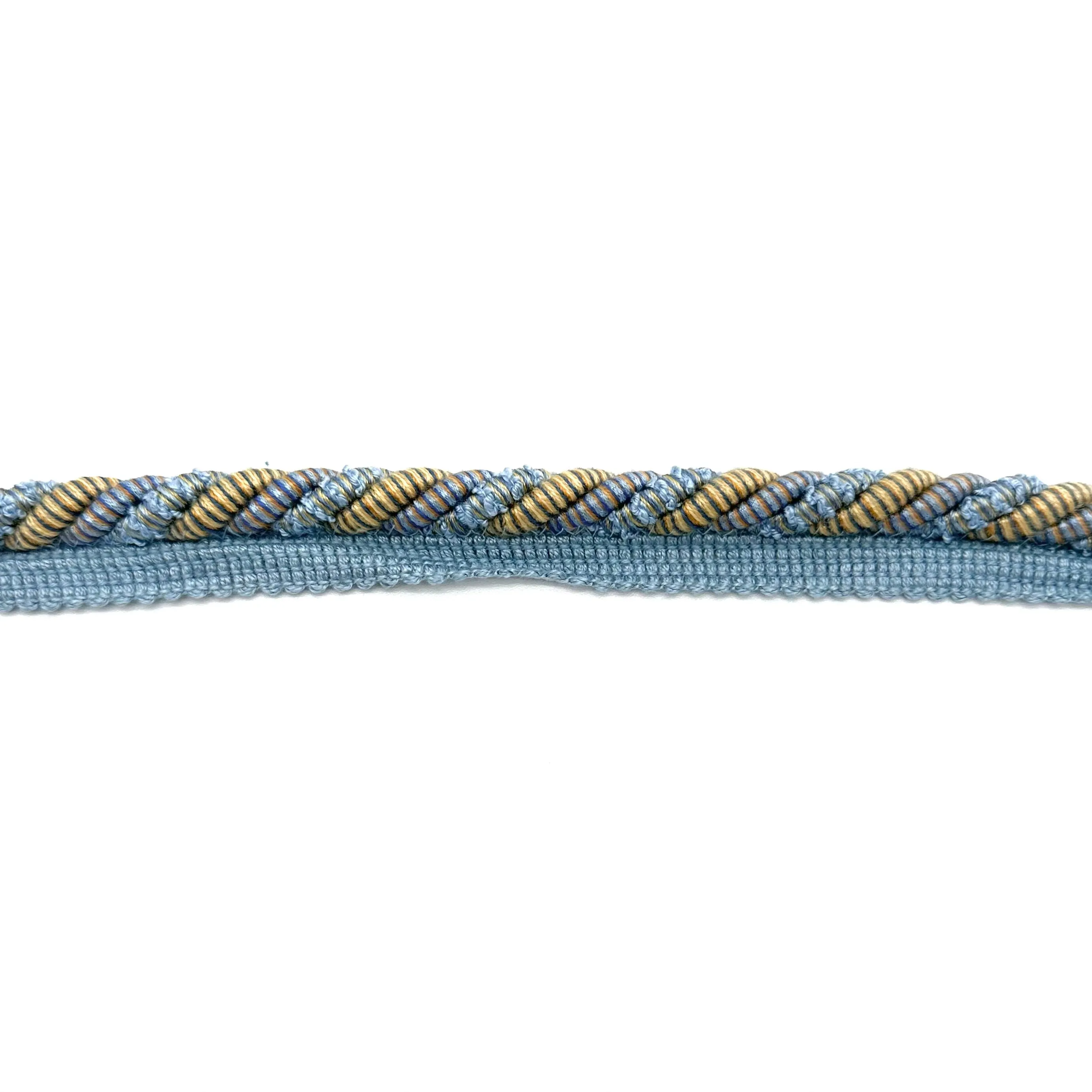 Blue & yellow High Quality Decorative Lip Cord Trim by the yard