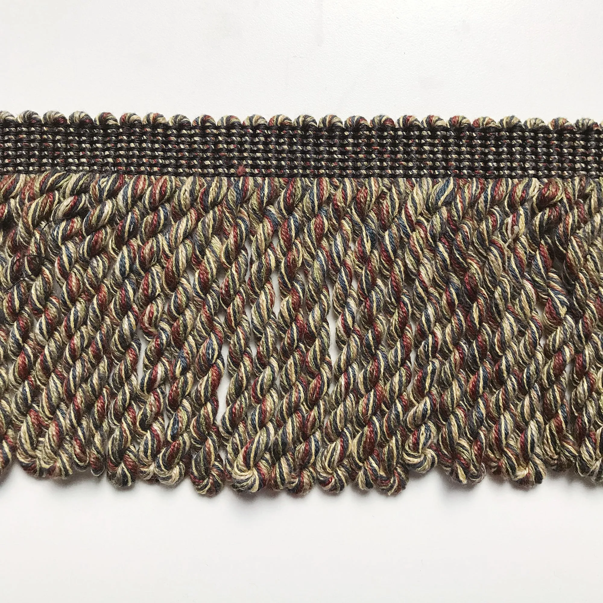 Blue and Maroon High Quality Decorative Bullion Fringe Trim by the yard