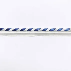 Blue and White High Quality Decorative Lip Cord Trim by the yard