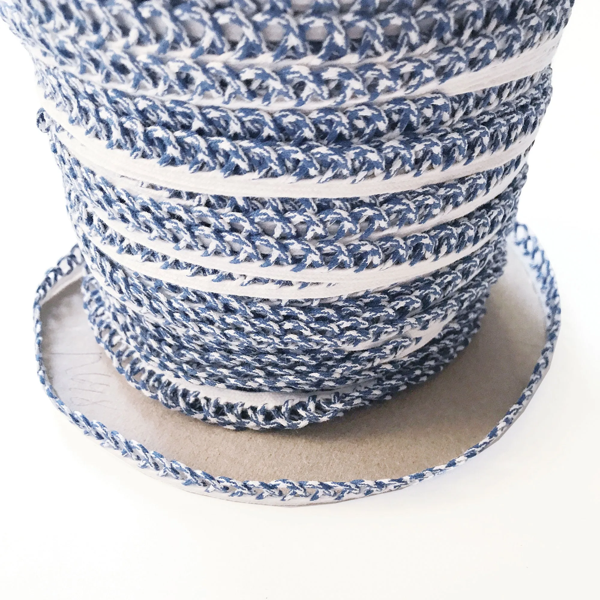 Blue and White High Quality Decorative Loop Trim by the yard