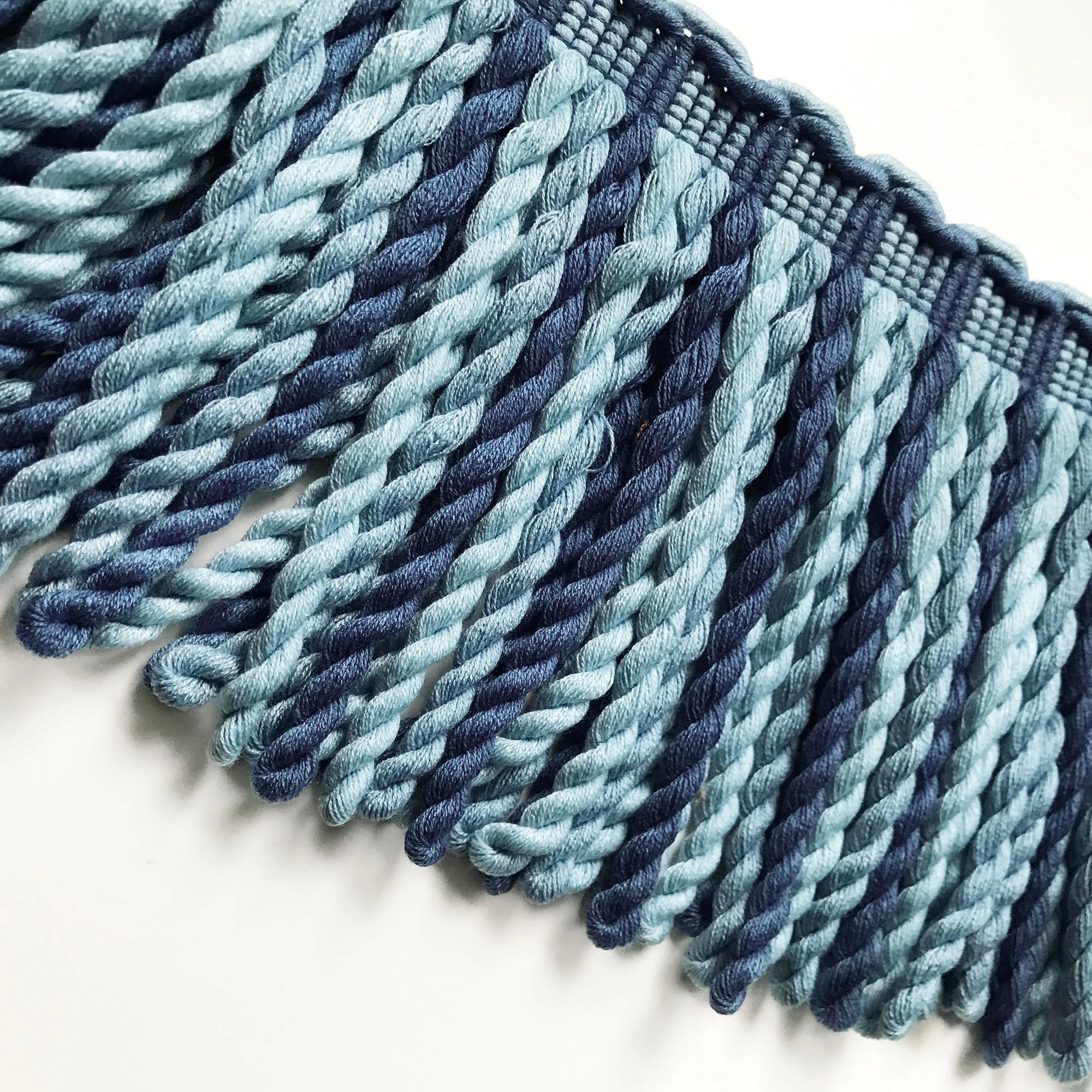 Blue High Quality Decorative Bullion Fringe Trim by the yard