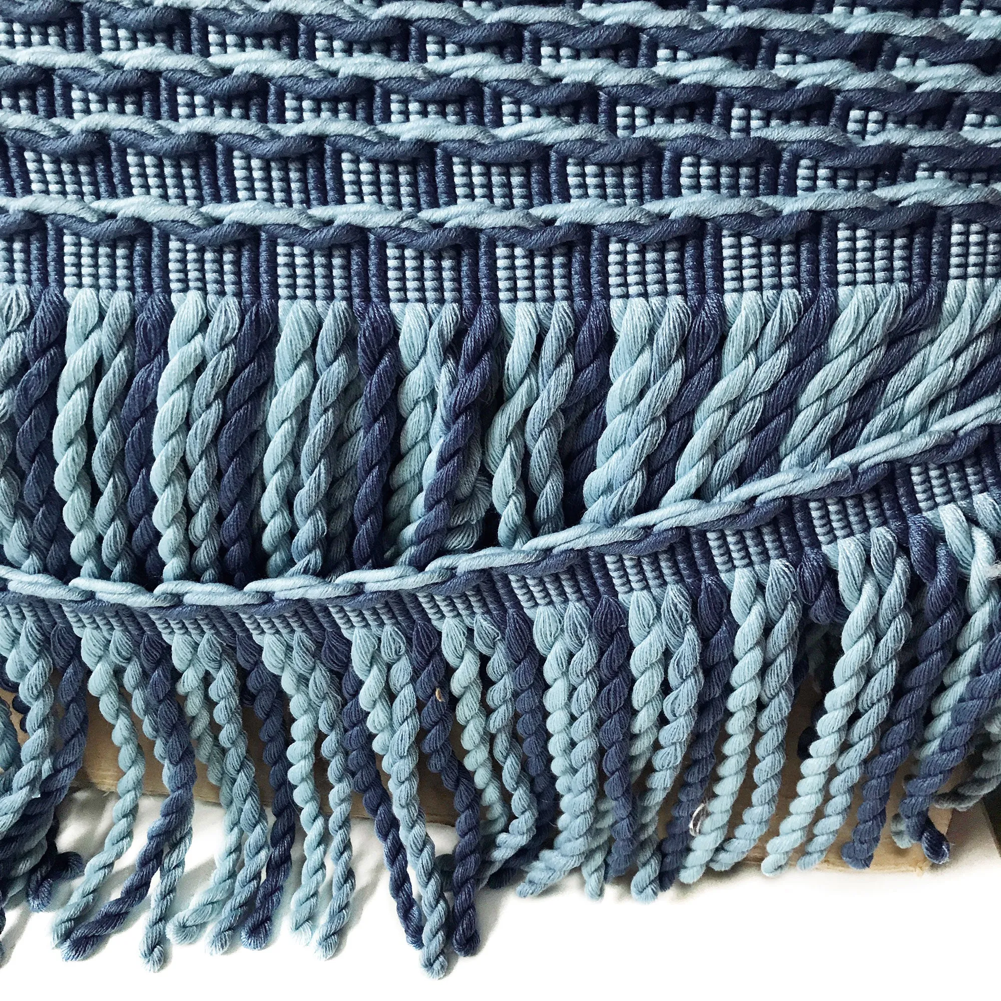Blue High Quality Decorative Bullion Fringe Trim by the yard