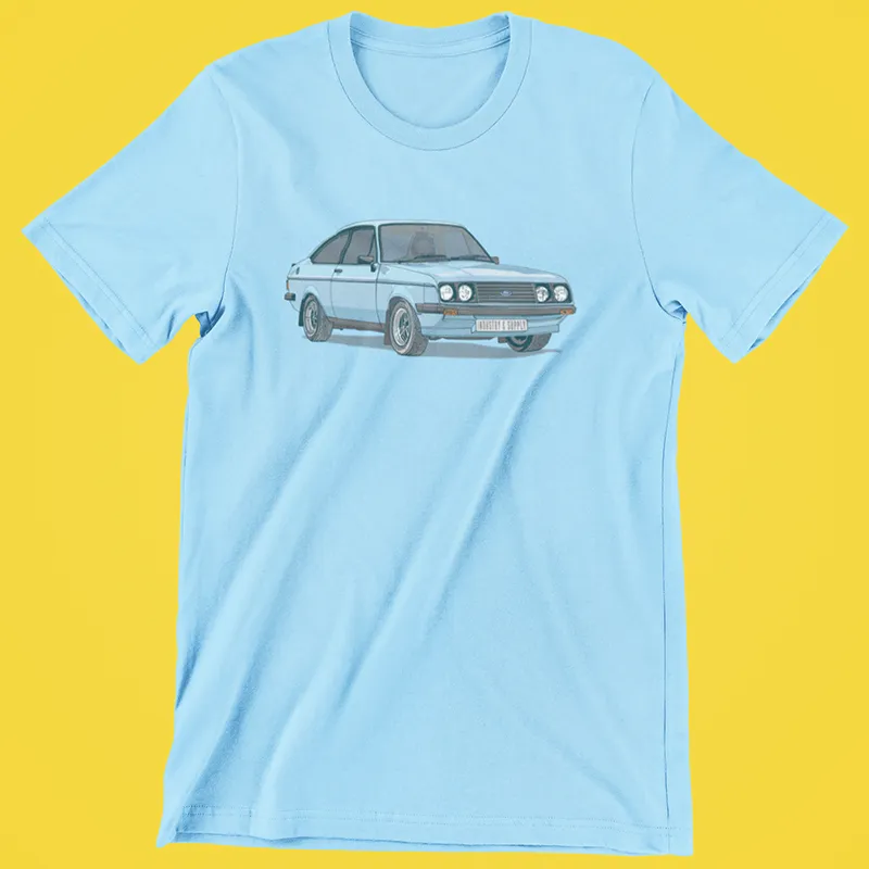 BLUE MK2 FORD ESCORT T-SHIRT