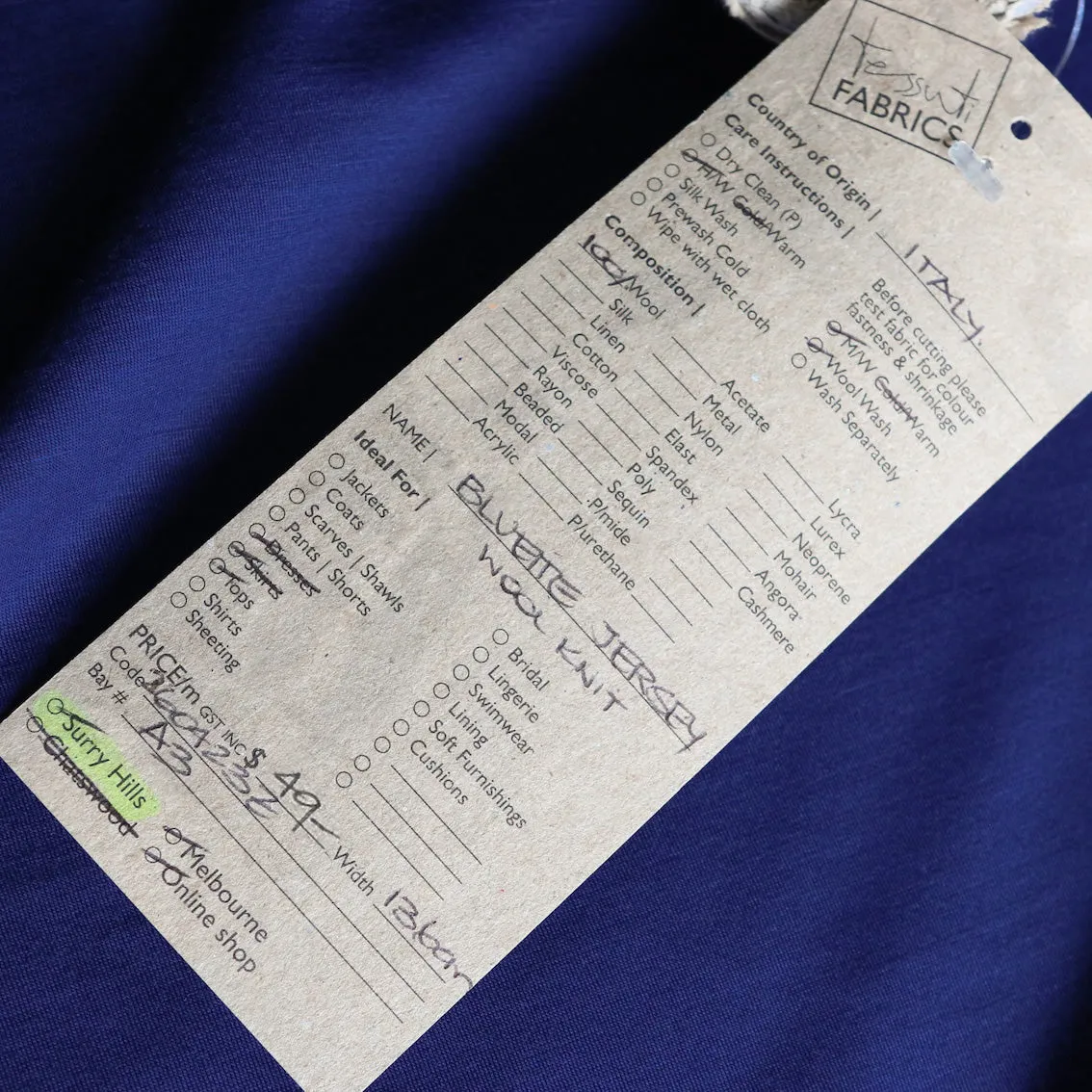 Bluette Jersey Wool Knit