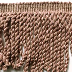 Blush Pink and Lime High Quality Decorative Bullion Fringe Trim by the yard