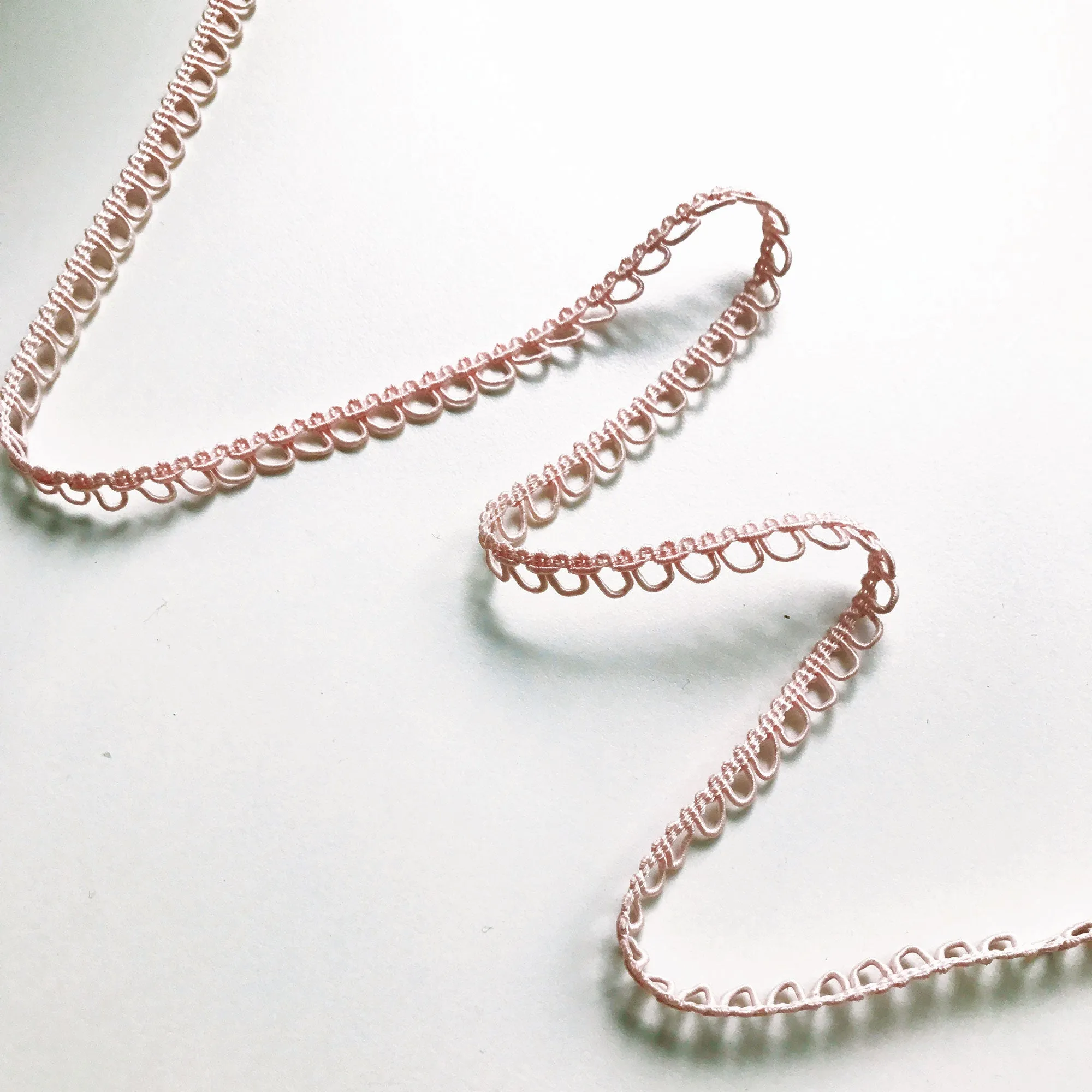 Blush Pink High Quality Decorative Loop Trim by the yard