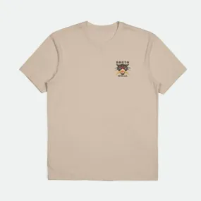BRIXTON SPARKS TEE SMOKE GREY