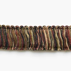 Brown and Black High Quality Decorative Brush Fringe Trim by the yard