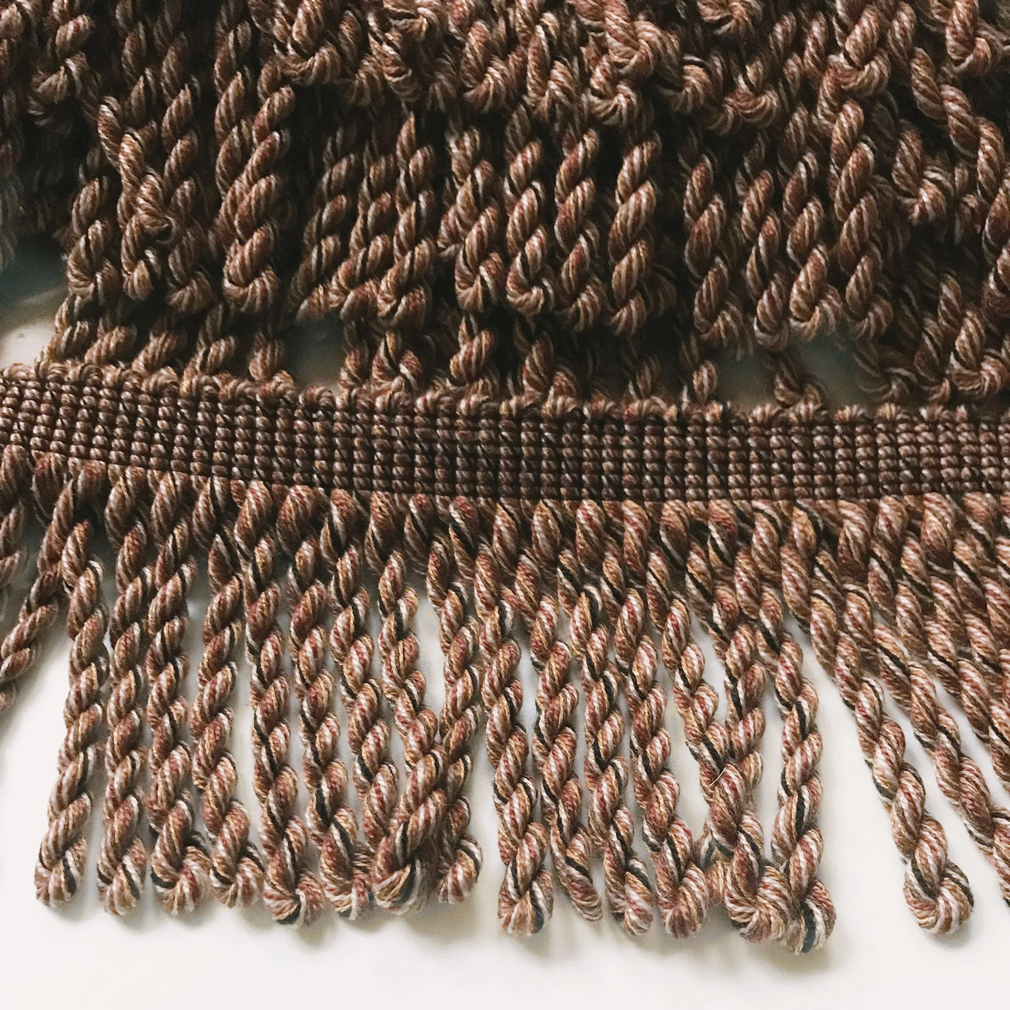 Brown and Black High Quality Decorative Bullion Fringe Trim by the yard