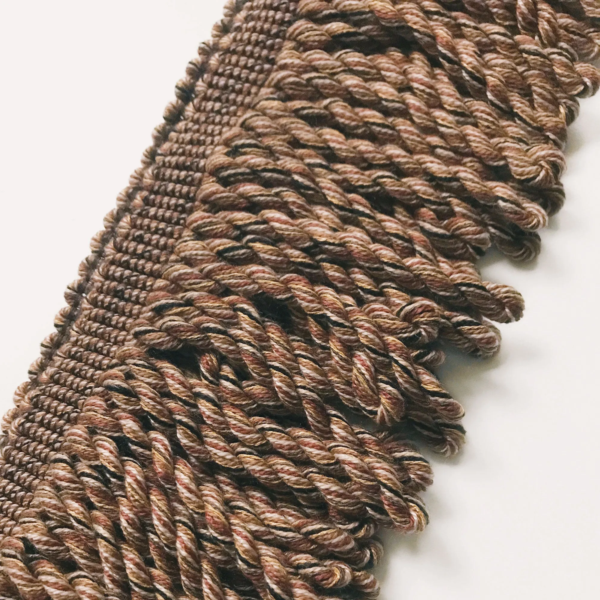 Brown and Black High Quality Decorative Bullion Fringe Trim by the yard