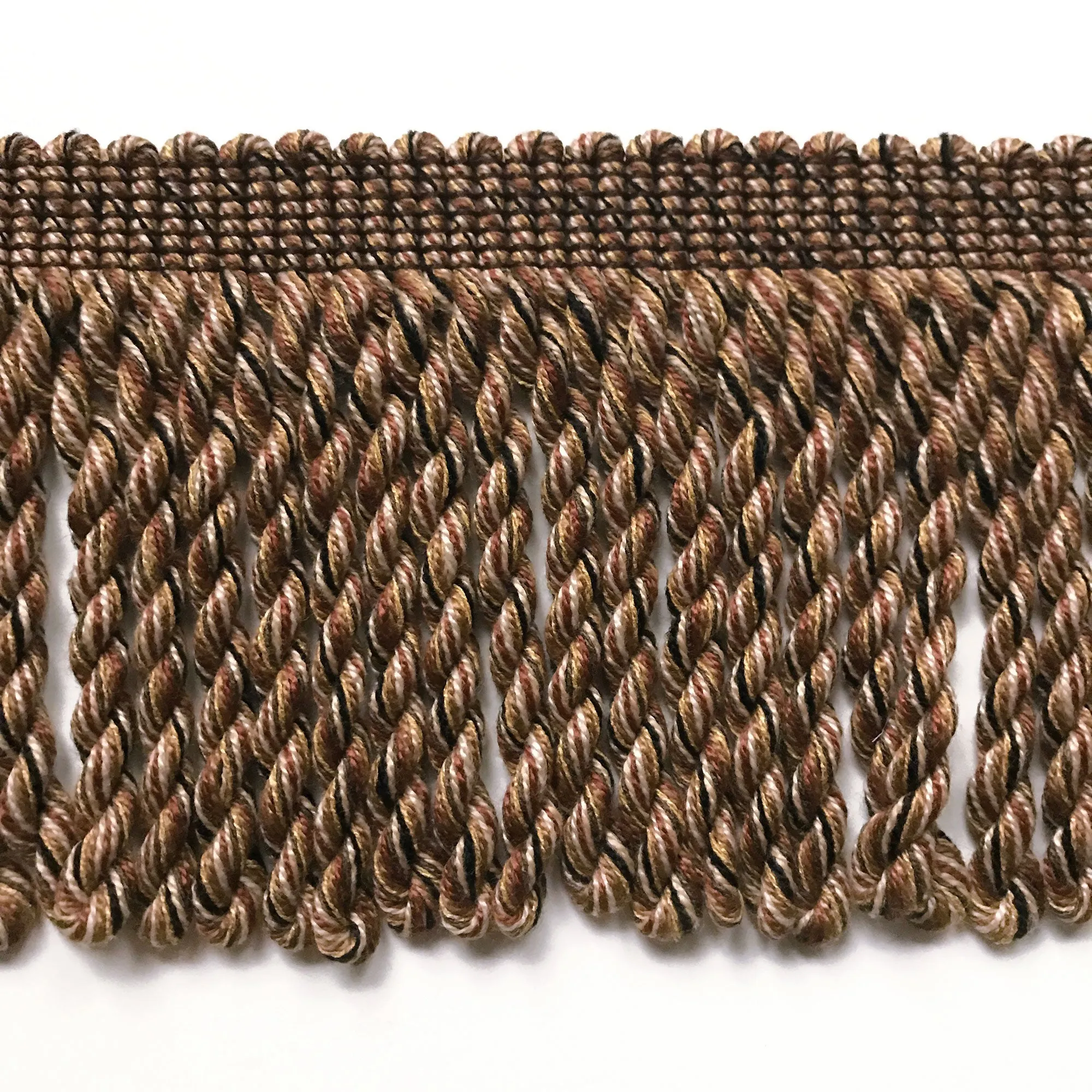 Brown and Black High Quality Decorative Bullion Fringe Trim by the yard