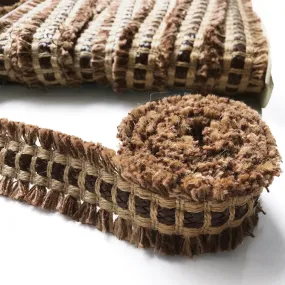 Brown and Tan High Quality Decorative Border Trim by the yard