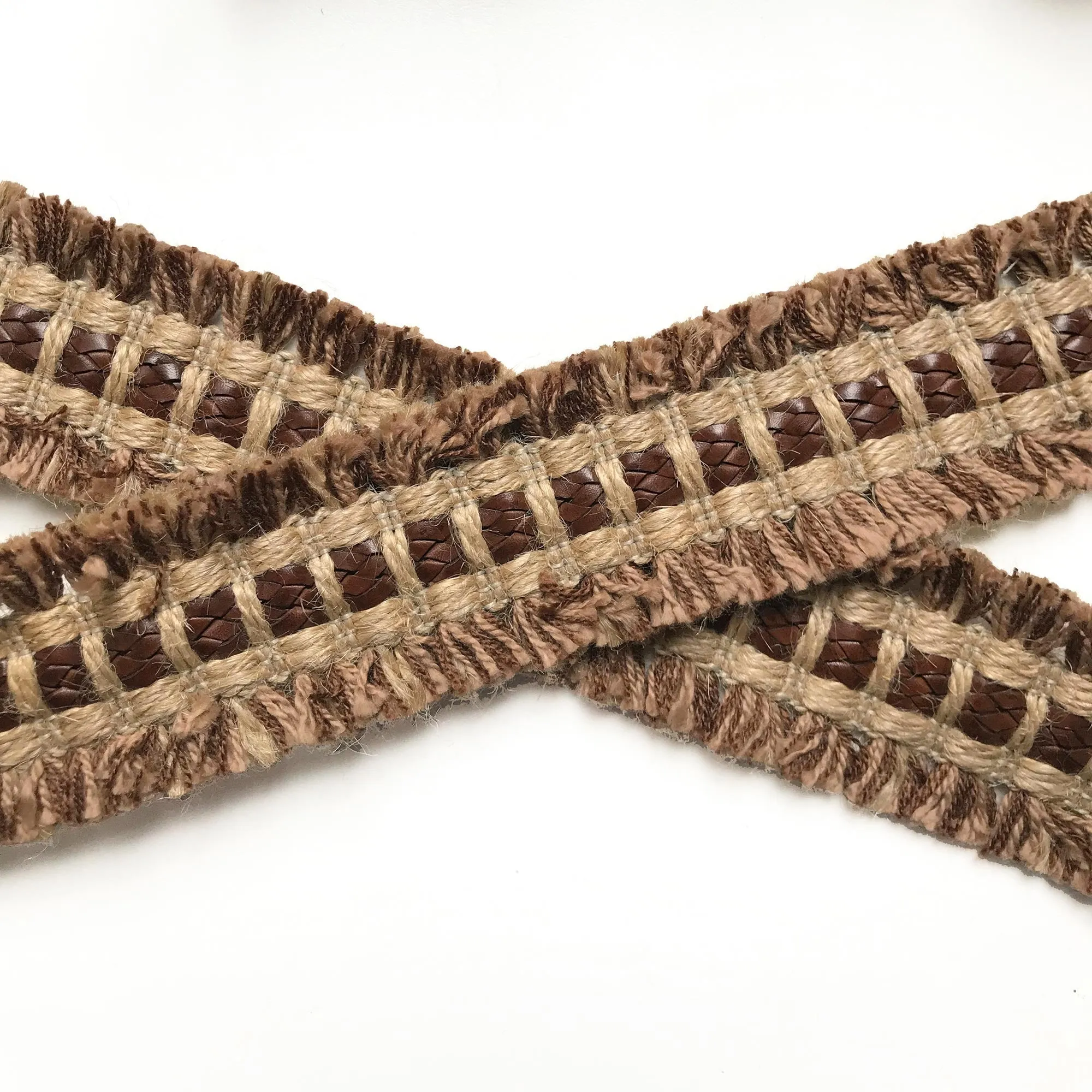 Brown and Tan High Quality Decorative Border Trim by the yard