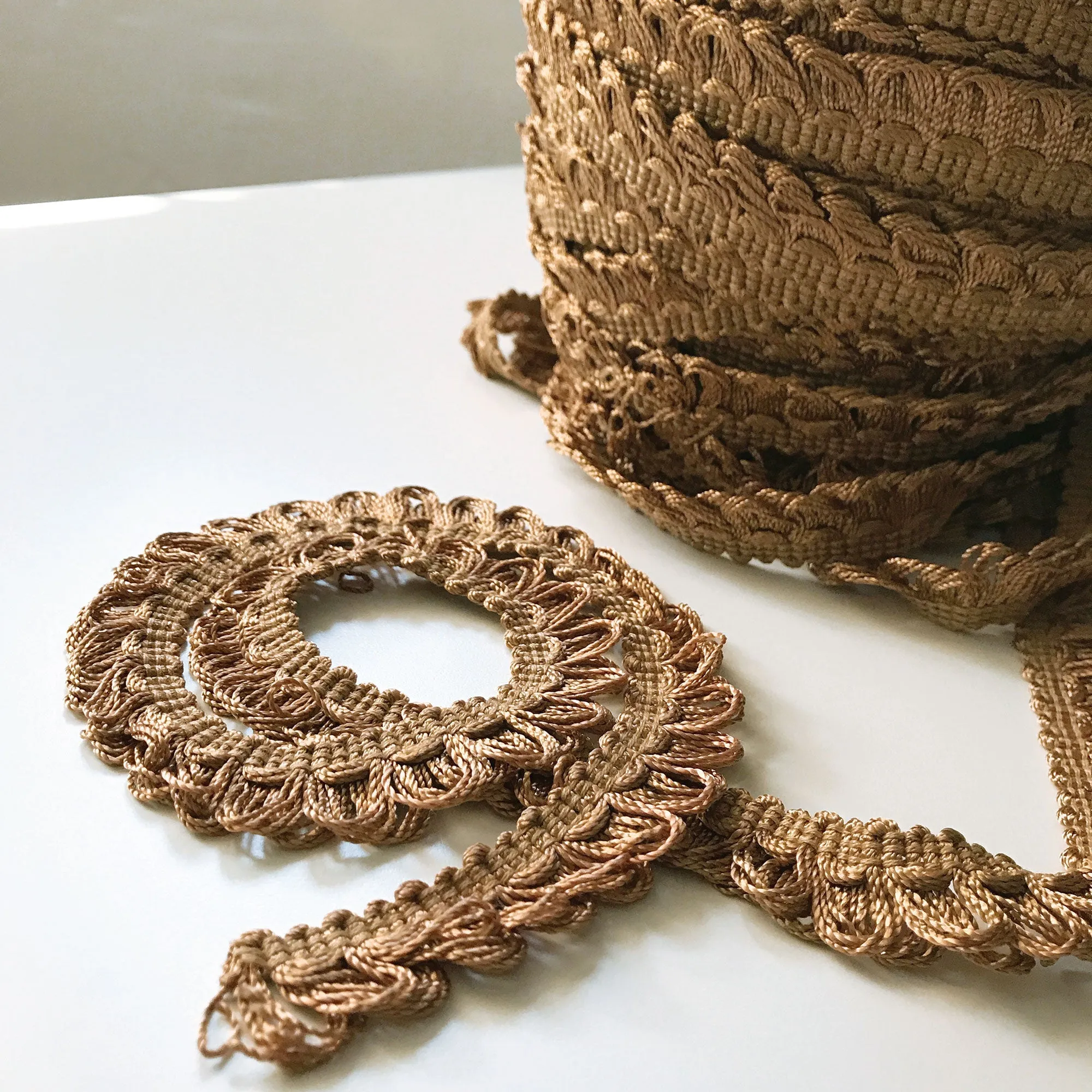 Brown High Quality Decorative Loop Trim by the yard