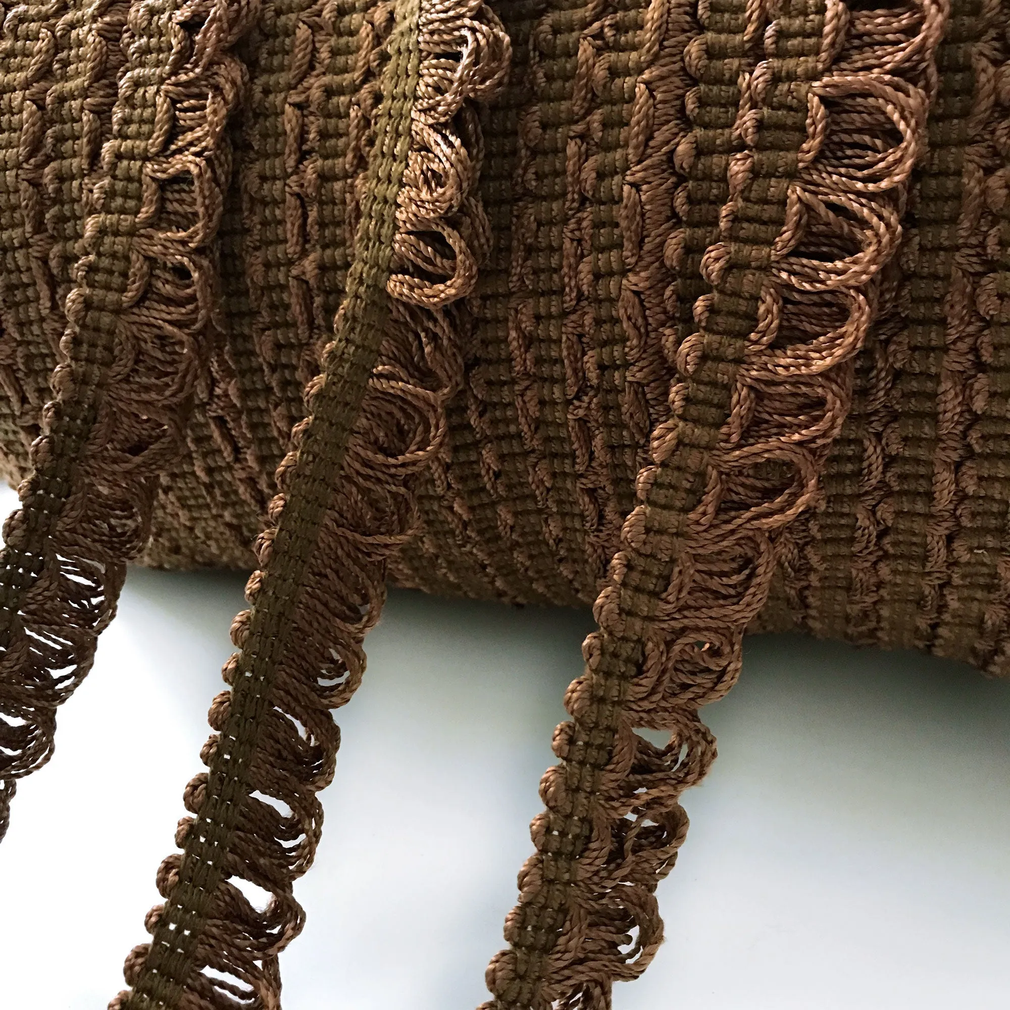 Brown High Quality Decorative Loop Trim by the yard