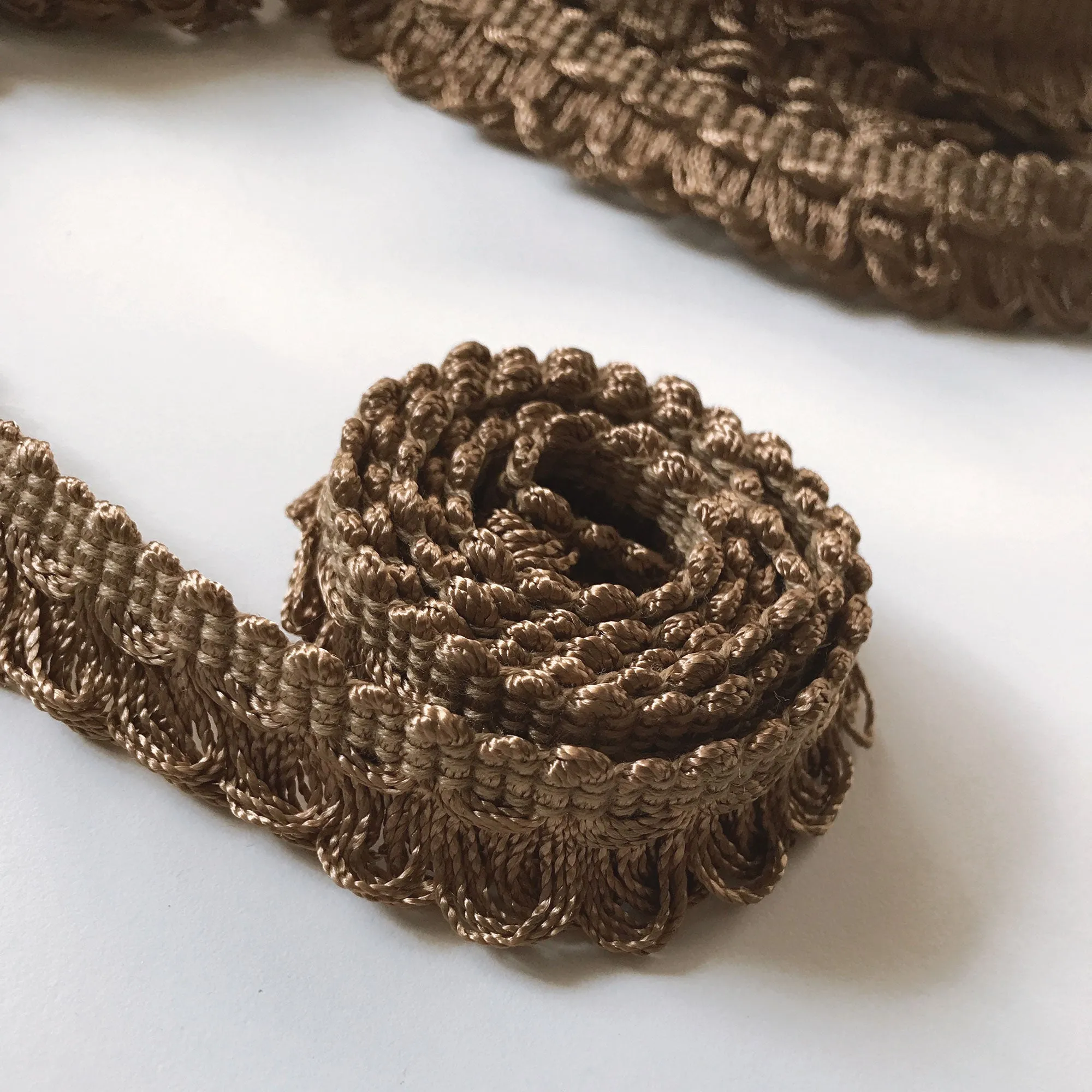 Brown High Quality Decorative Loop Trim by the yard