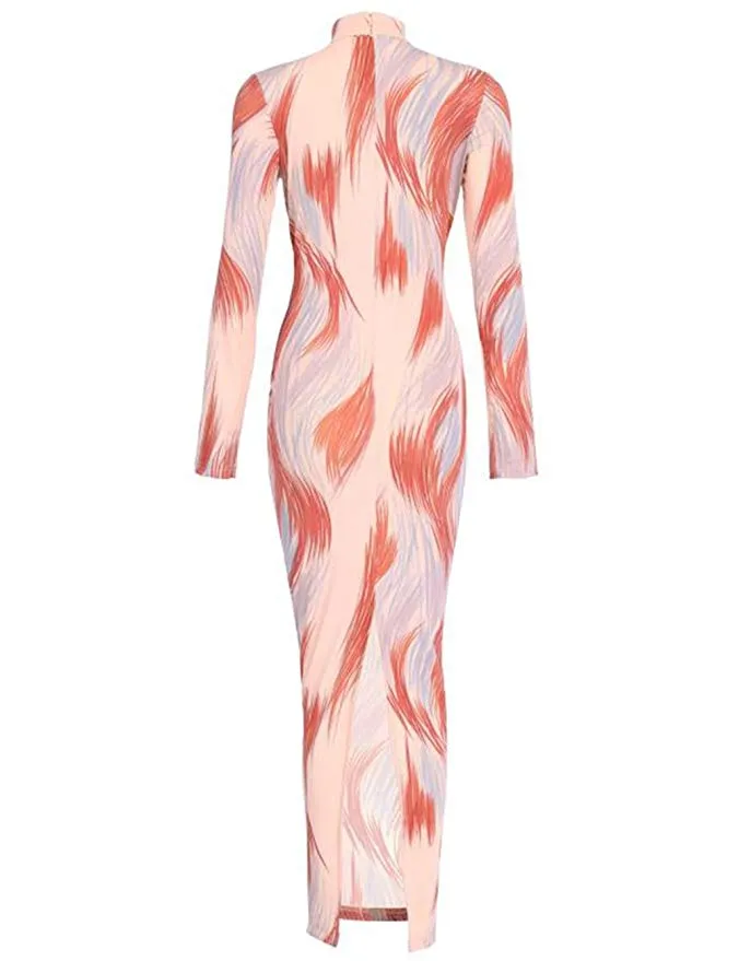 Brush Strokes Maxi Dress