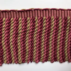 Burgundy and Mustard High Quality Decorative Bullion Fringe Trim by the yard