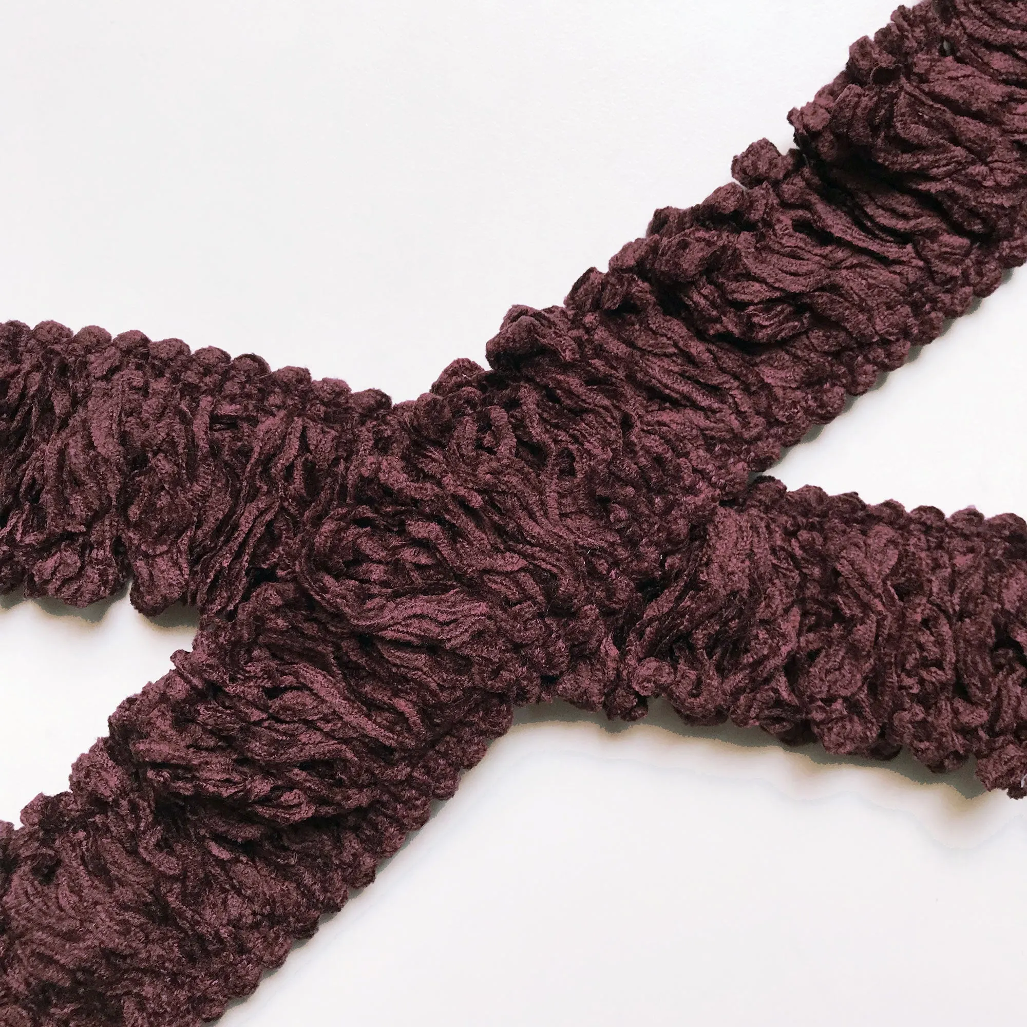 Burgundy High Quality Decorative Loop Trim by the yard