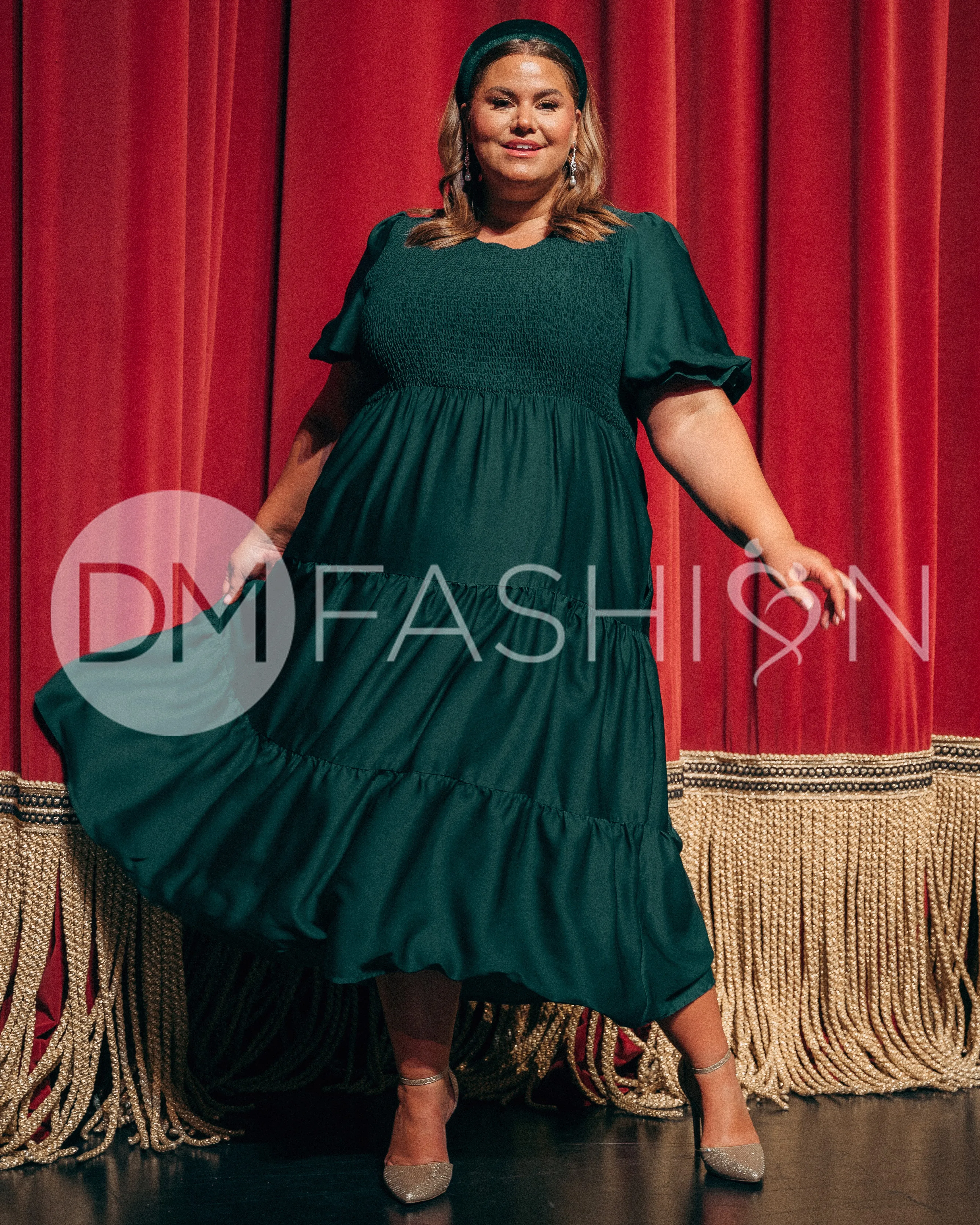 Calliope Emerald Dress - DM Exclusive - Maternity Friendly