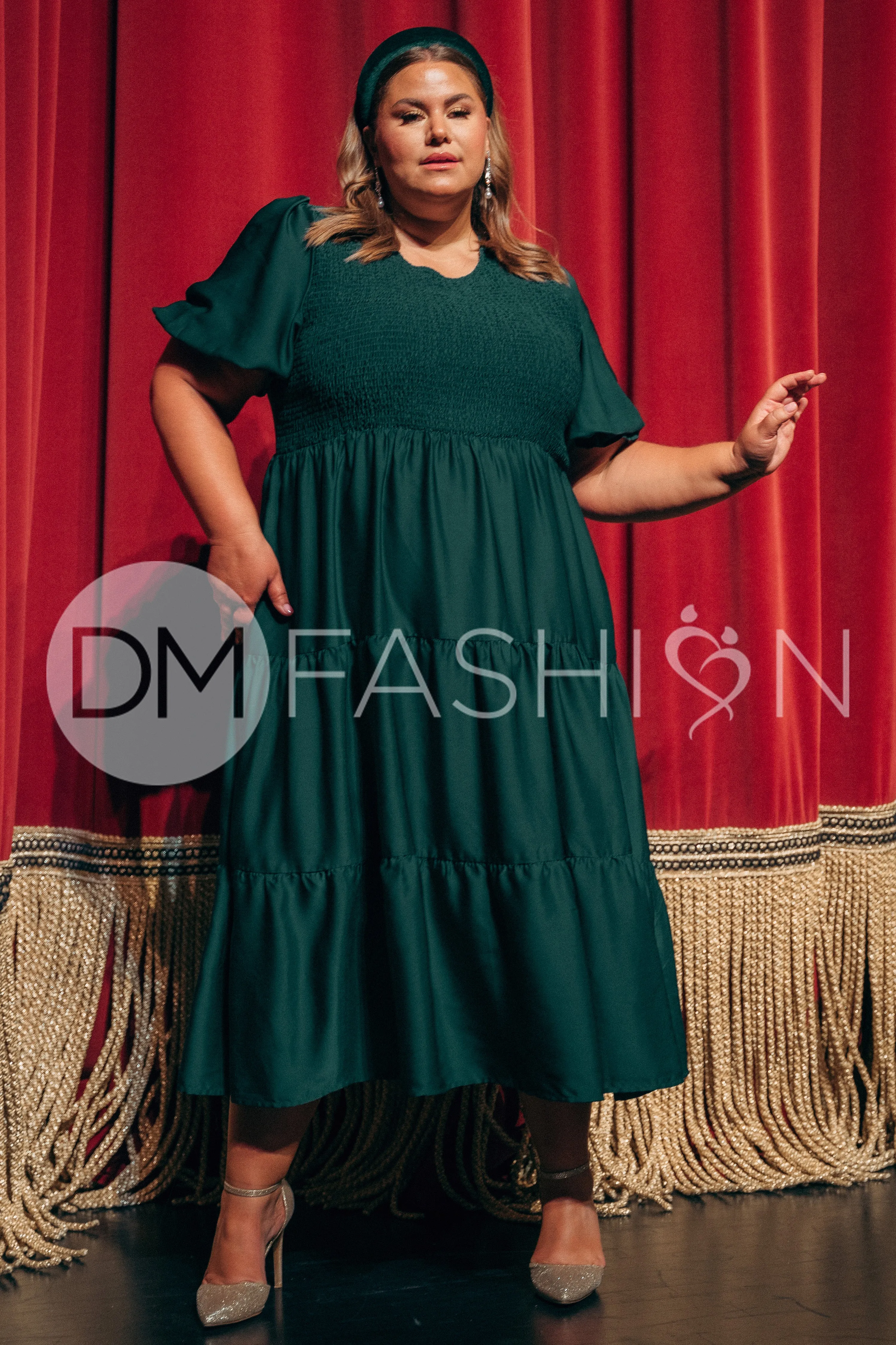 Calliope Emerald Dress - DM Exclusive - Maternity Friendly