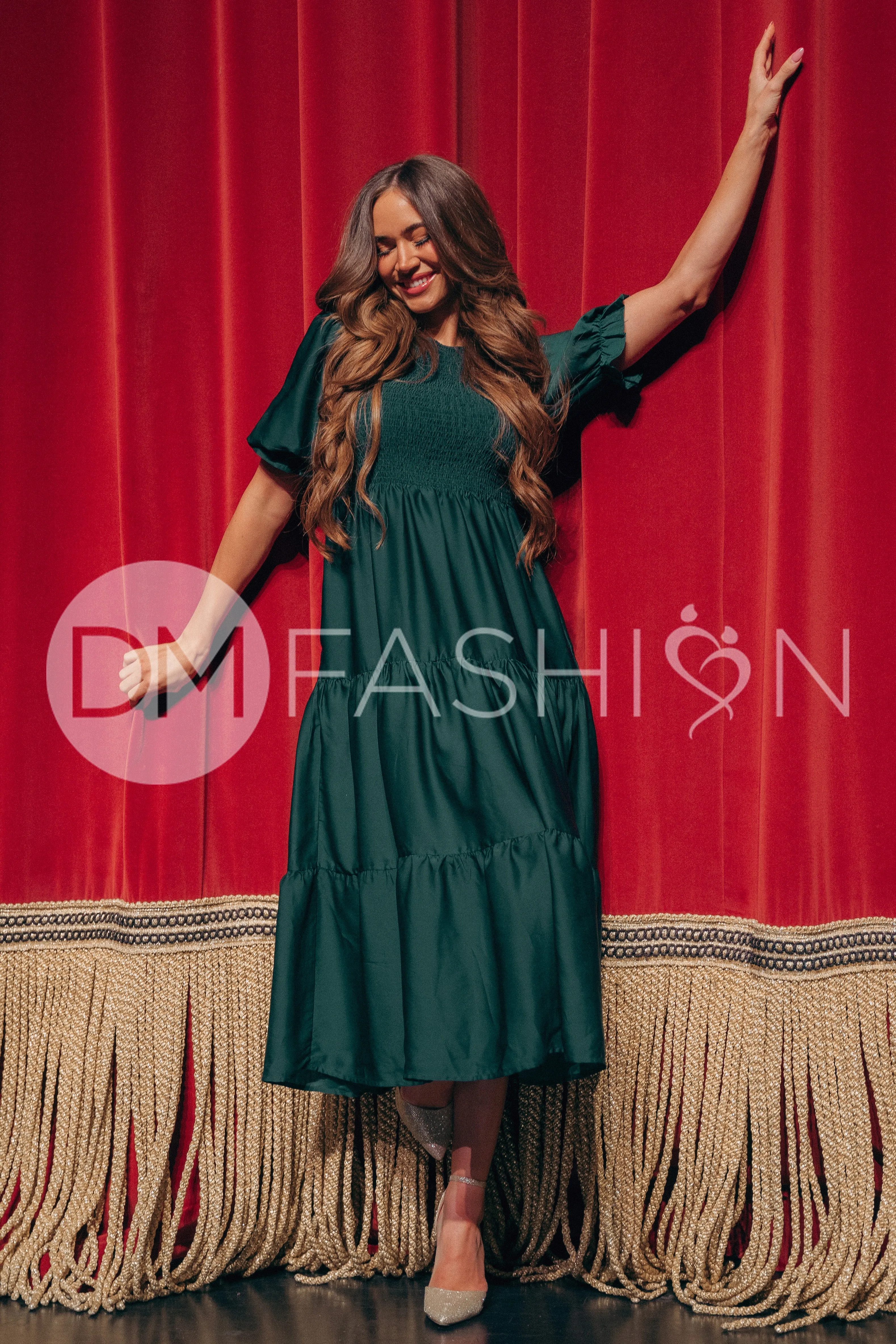 Calliope Emerald Dress - DM Exclusive - Maternity Friendly