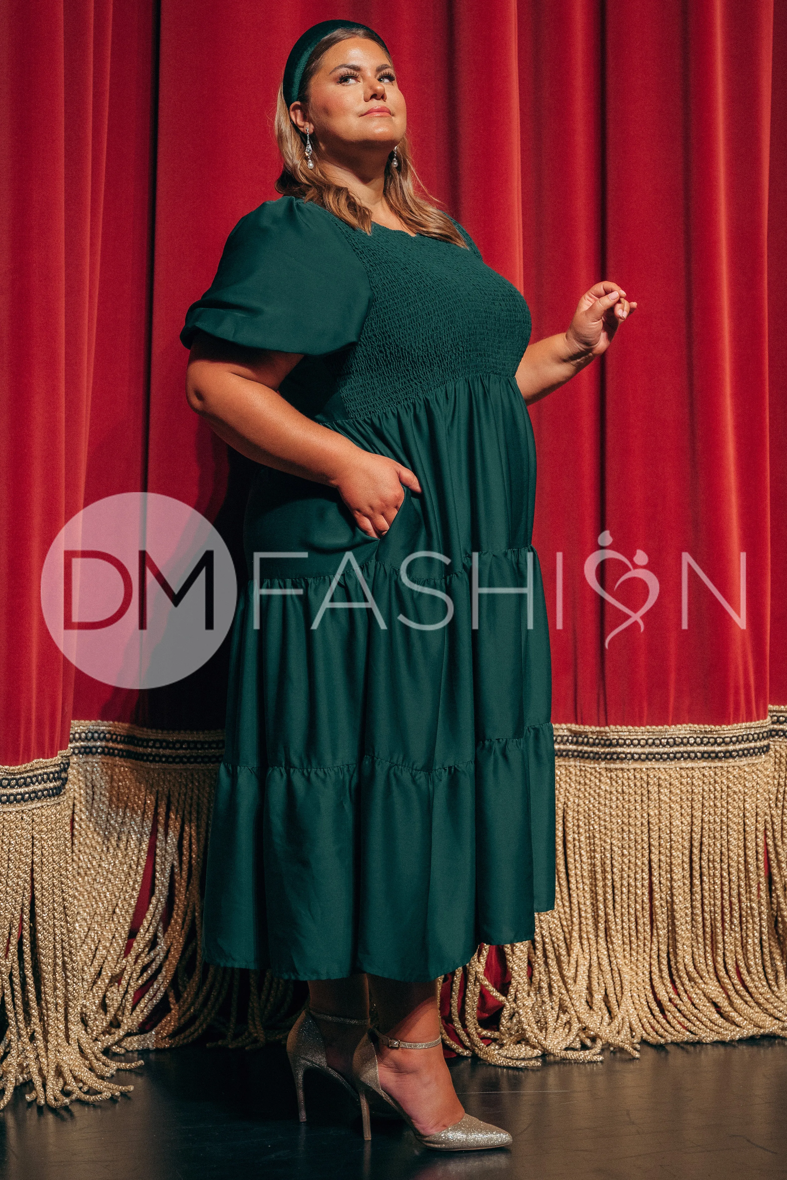 Calliope Emerald Dress - DM Exclusive - Maternity Friendly