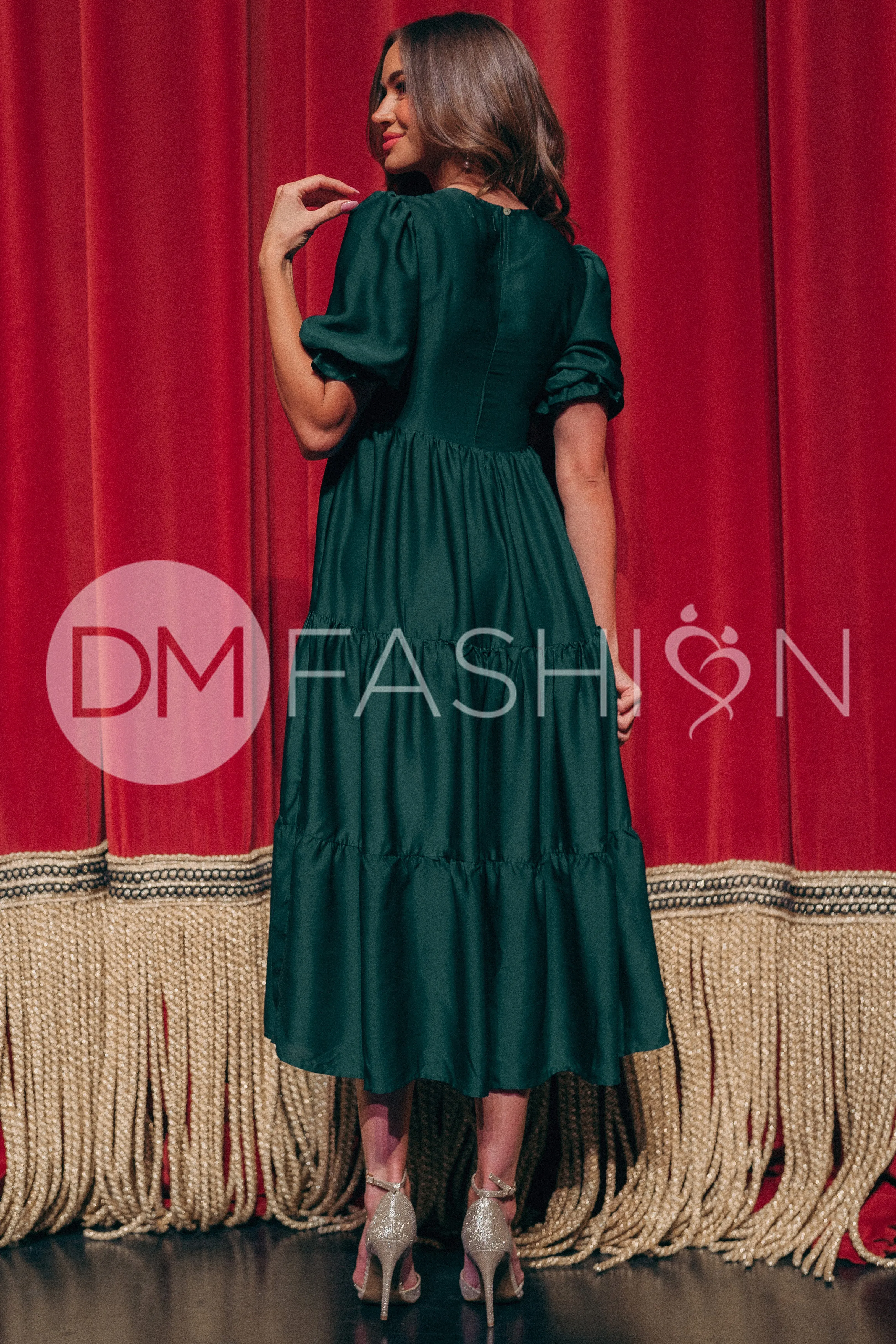 Calliope Emerald Dress - DM Exclusive - Maternity Friendly