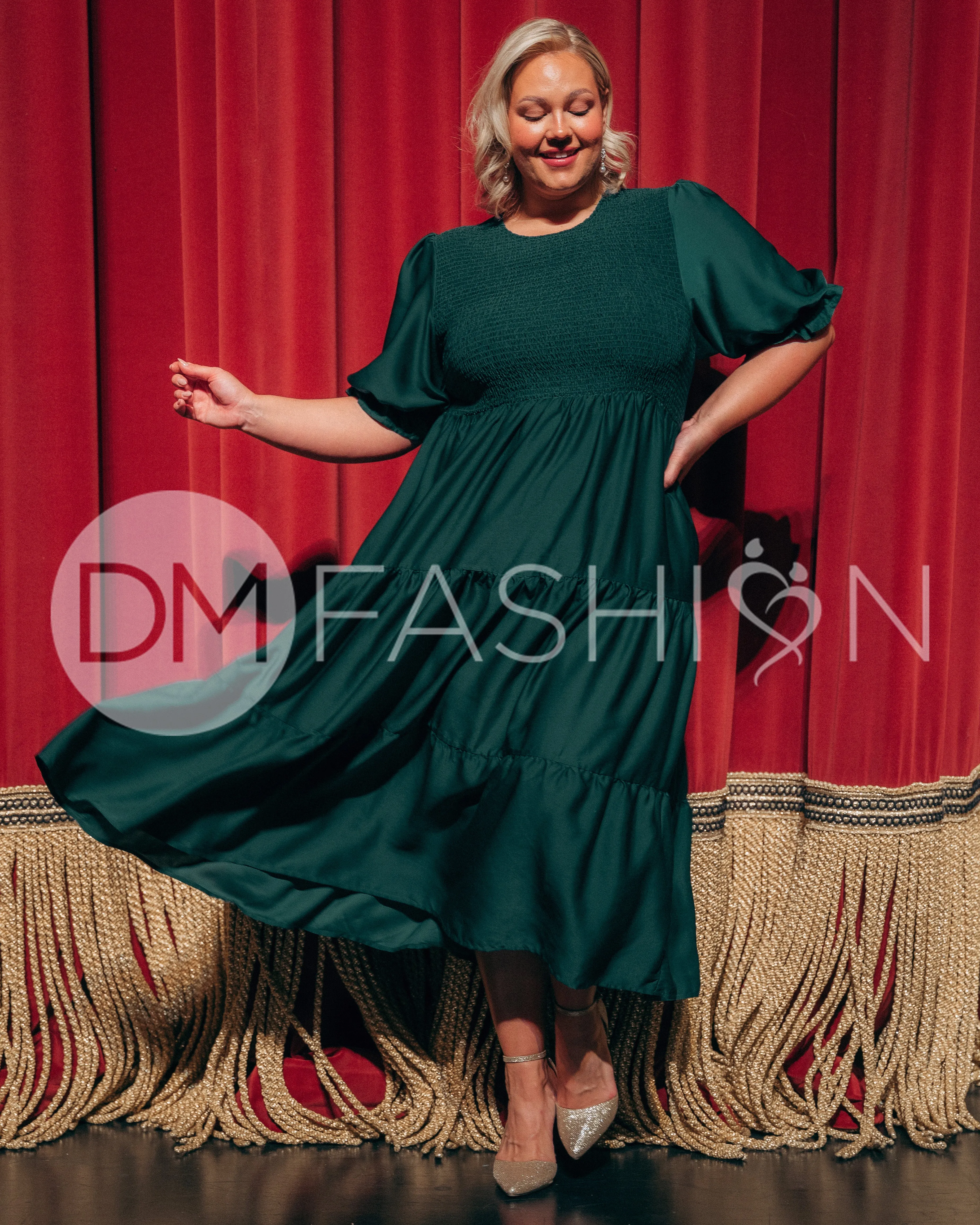 Calliope Emerald Dress - DM Exclusive - Maternity Friendly
