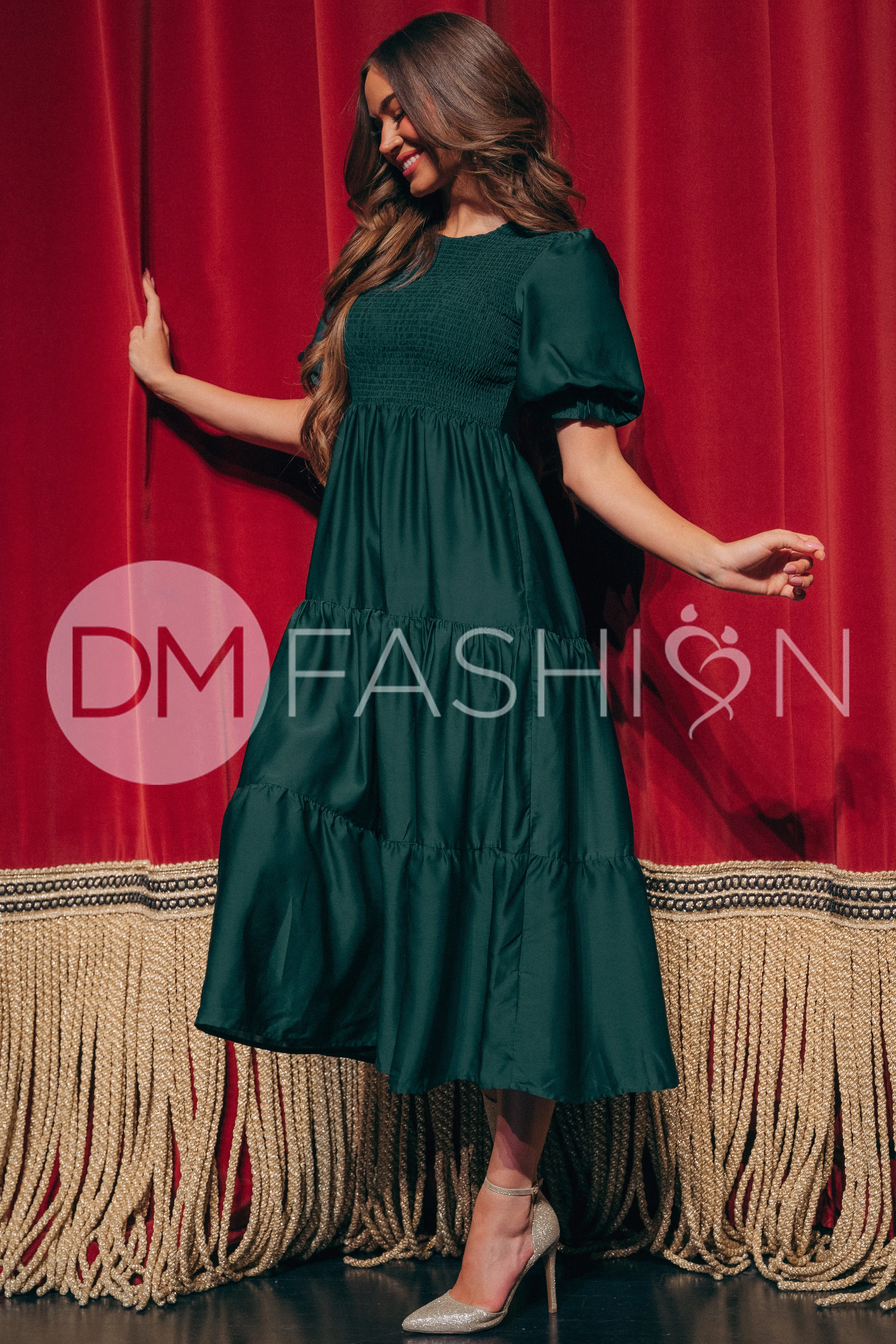Calliope Emerald Dress - DM Exclusive - Maternity Friendly
