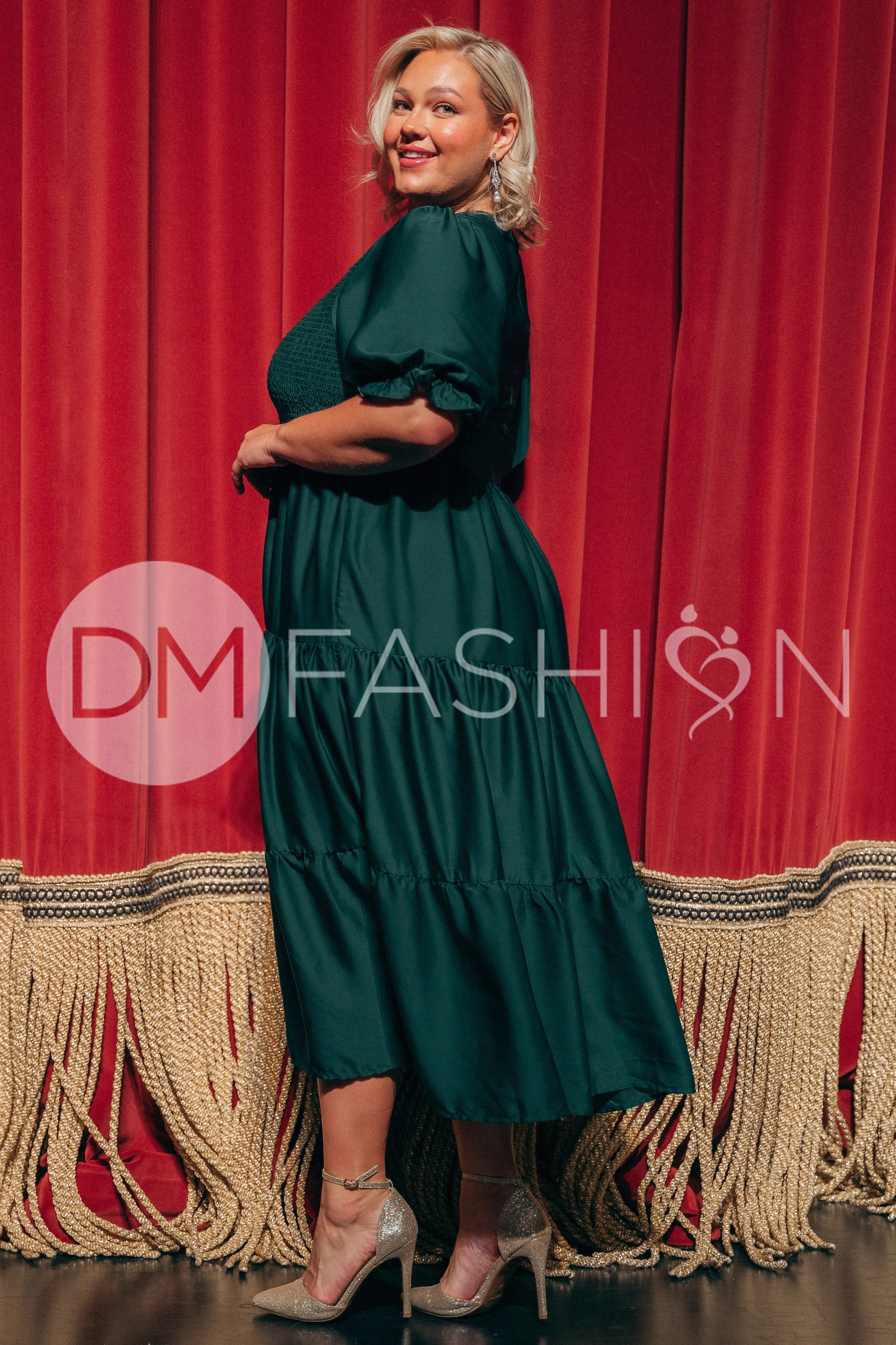 Calliope Emerald Dress - DM Exclusive - Maternity Friendly