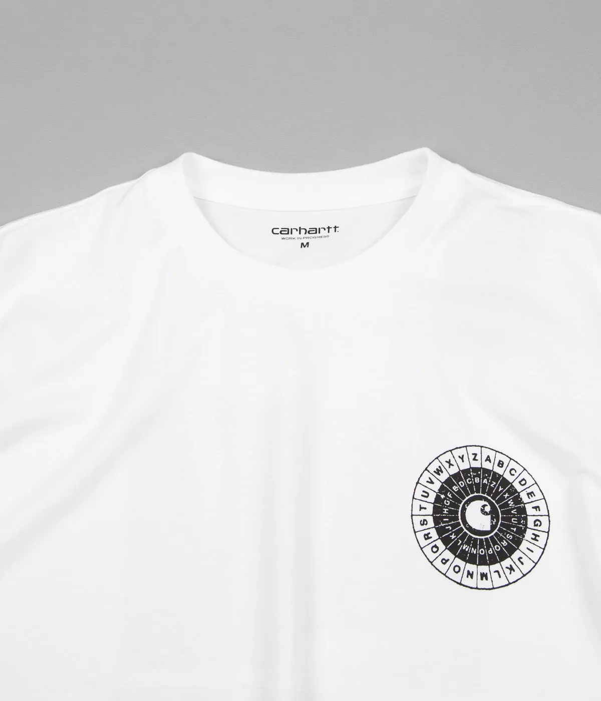 Carhartt Confidential Long Sleeve T-Shirt - White / Black