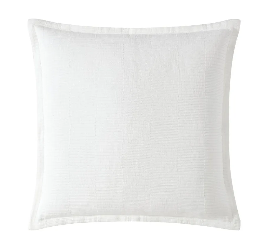 Caspian European Pillowcase White